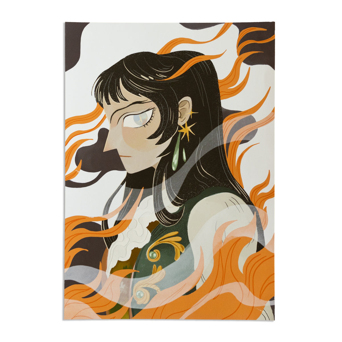 Walking through Flames A4 Print