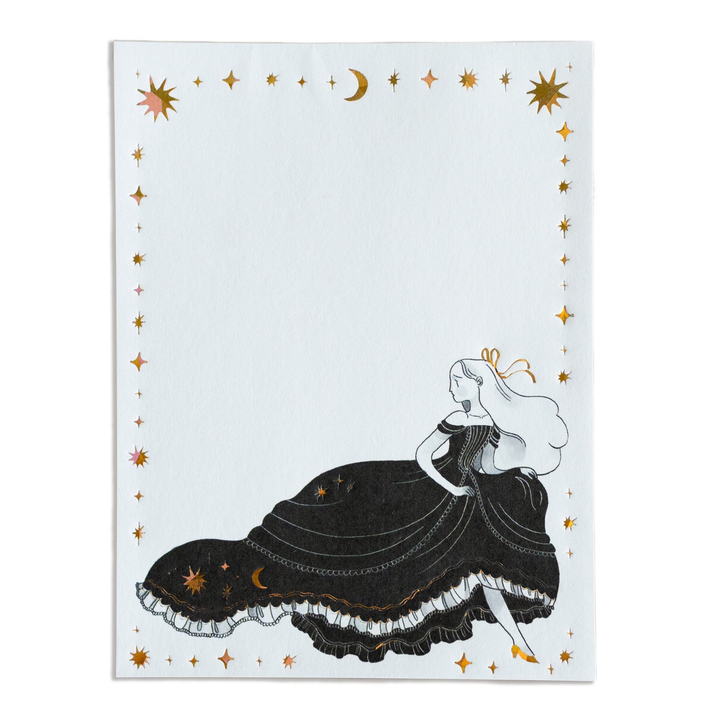 Gold Foil Princess Notepad