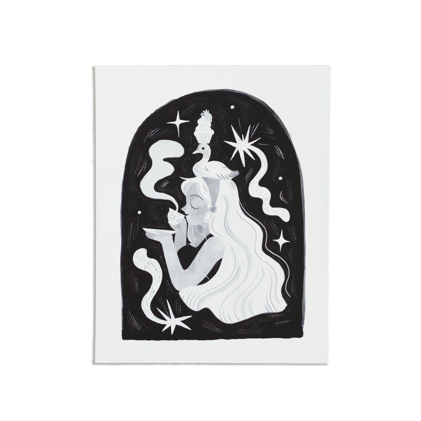 Sipping Tea Print