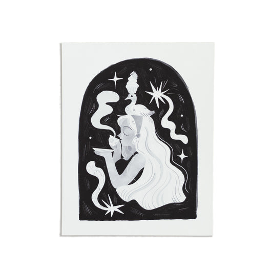 Sipping Tea Print