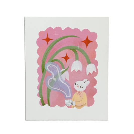 Rosy Bunny Print