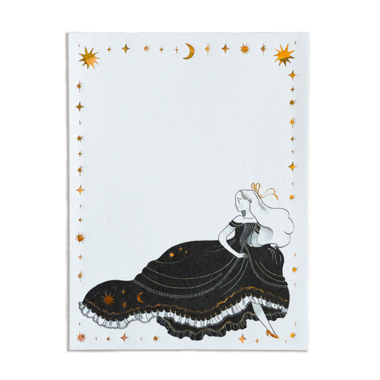 Gold Foil Princess Notepad