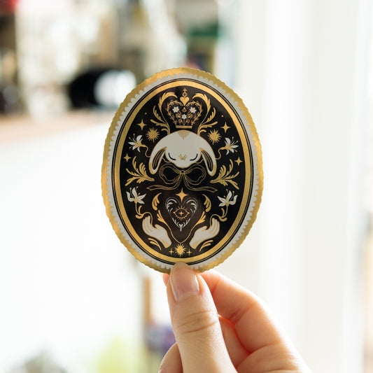 Golden Bunny Sticker